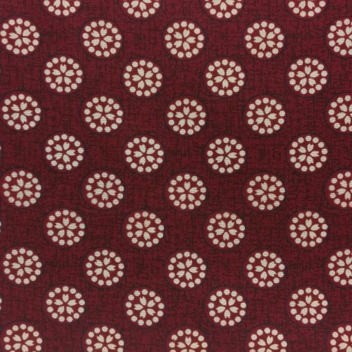 Tela de estampado japonés roja soles - 8